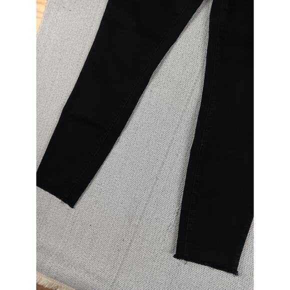 Articles of Society Skinny Jeans Womens 31 32X28 Black Out Stretch Raw Hem Ankle - Picture 5 of 15